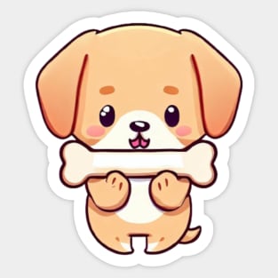 Dog with a Bone Sticker